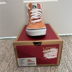 Vans Kids High-Top Sneakers - Bright Orange
